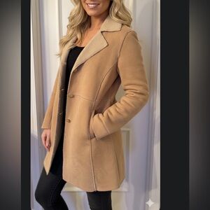 Y2K Guess Tan Teddy Jacket